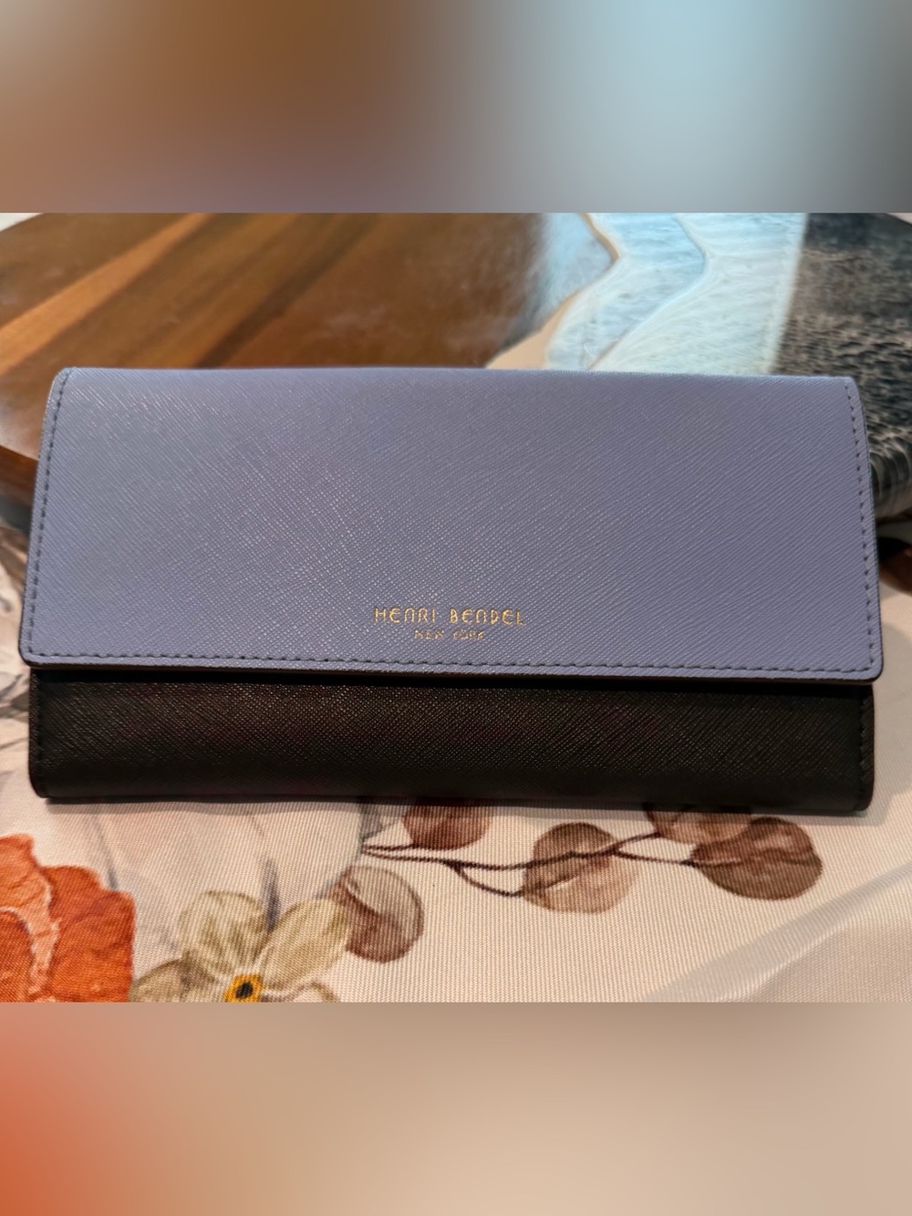 Henri Bendel West 57th Colorblock Continental Flap Wallet. NWOT